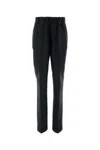Maison Margiela Women Midnight Blue Mohair Blend Pant In Blue