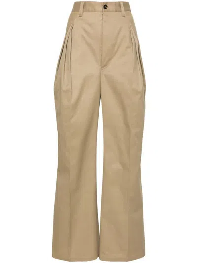 Maison Margiela Pants In Brown