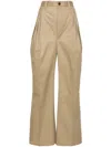 Maison Margiela Trousers With Triple Ple In Brown