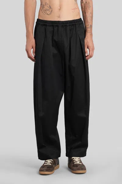 MAISON MARGIELA PANTS IN BLACK COTTON