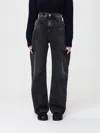 Maison Margiela Black Five-pocket Style Jeans With Rips In Cotton Denim In Black