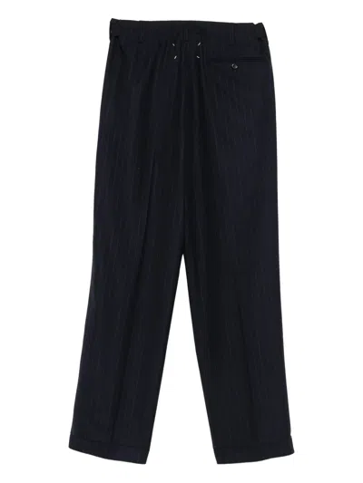 Maison Margiela Pants Pinstripe Wool In Black
