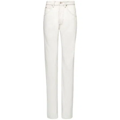 Maison Margiela Woman Pants Off White Size 28 Cotton
