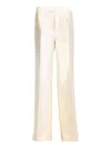Maison Margiela Mohair & Silk High Rise Straight Pants In White