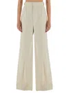 Maison Margiela Ivory Cotton Trousers In White
