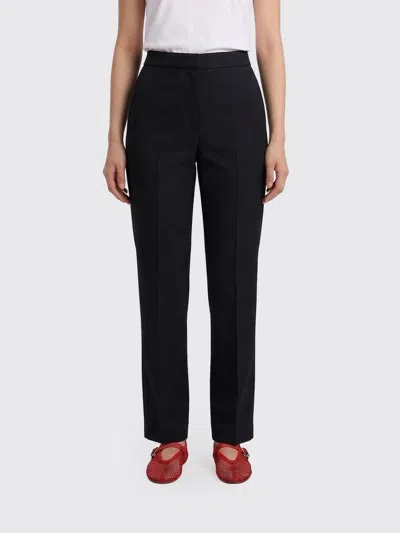 Maison Margiela Slim Fit Virgin Wool Trousers In Black