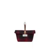 Maison Margiela Paper Clutch Unisex Red And Black