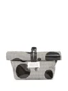 Maison Margiela Paper Houndstooth Clutch Bag In White
