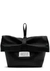 Maison Margiela Rectangular Leather Clutch Loop Handle In Black
