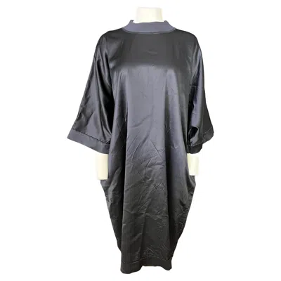 Pre-owned Maison Margiela Paris Navy Maxi Dress, Size 36 In Blue