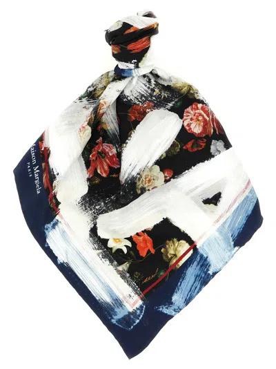 Maison Margiela Paris Scarf In Navy