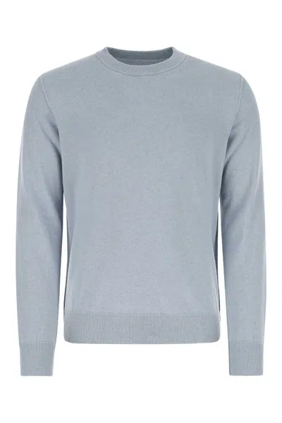 Maison Margiela Man Pastel Light-blue Cashmere Sweater