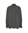 Maison Margiela Patchwork Inside-out Jacket Man Charcoal In Charcoal
