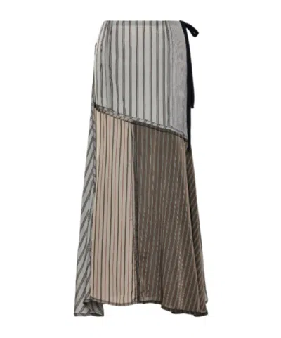 Maison Margiela Patchwork Maxi Skirt In Multi