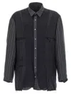 Maison Margiela Patchwork Reversible Jacket Casual Jackets And Parka Gray In Gray