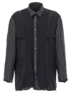 Maison Margiela Patchwork Reversible Jacket Casual Jackets And Parka Gray In Multi