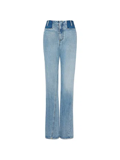 Maison Margiela Slim-fit-jeans Im Patchwork-look In Blue