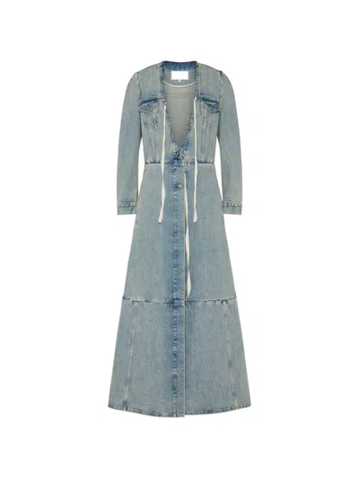 MAISON MARGIELA PATCHWORK TIE-DETAIL COAT