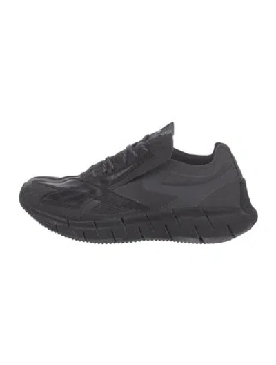 Pre-owned Maison Margiela Patent Leather Athletic Sneakers In Blue