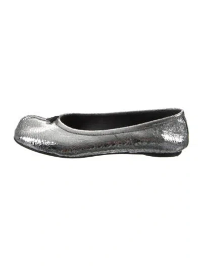Pre-owned Maison Margiela Patent Leather Ballet Flats