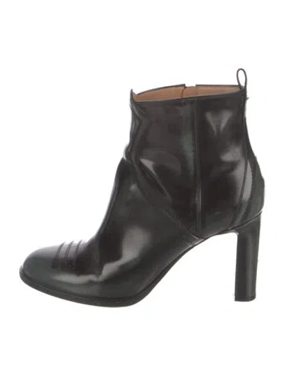 Pre-owned Maison Margiela Patent Leather Boots In Black
