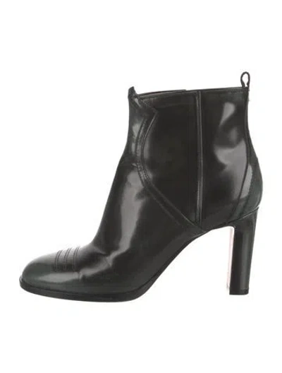 Pre-owned Maison Margiela Patent Leather Chelsea Boots In Gray