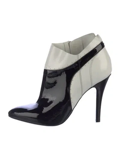 Pre-owned Maison Margiela Patent Leather Colorblock Pattern Boots In Multi