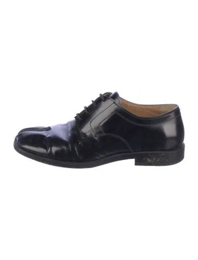 Pre-owned Maison Margiela Patent Leather Oxfords In Blue