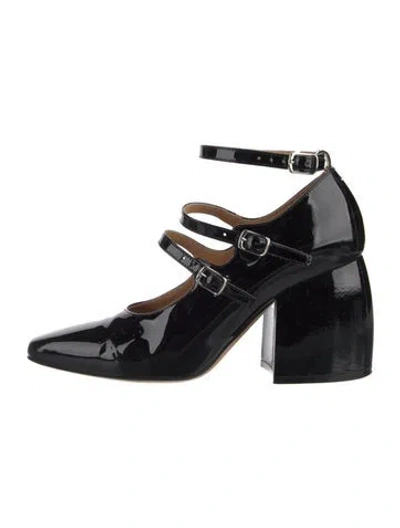 Pre-owned Maison Margiela Patent Leather Pumps In Black