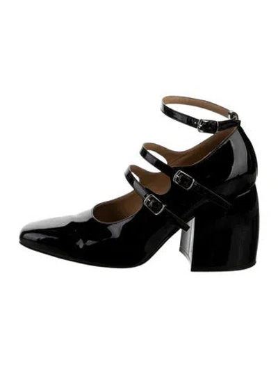 Pre-owned Maison Margiela Patent Leather Pumps In Black