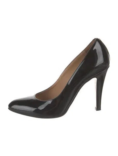 Pre-owned Maison Margiela Patent Leather Pumps In Black