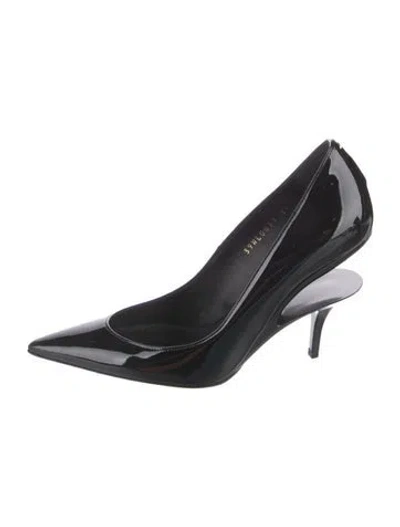 Pre-owned Maison Margiela Patent Leather Pumps In Black