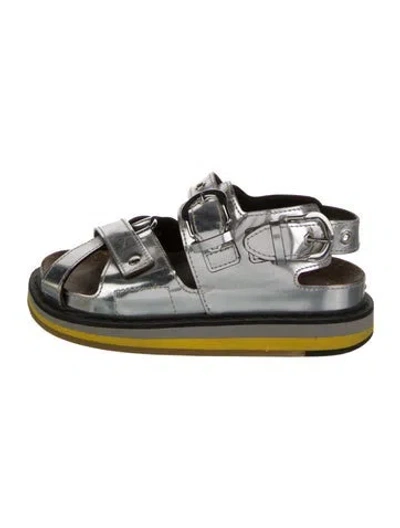 Pre-owned Maison Margiela Patent Leather Sandals