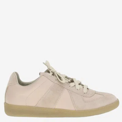Maison Margiela Replica Suede-panel Sneakers In Neutral