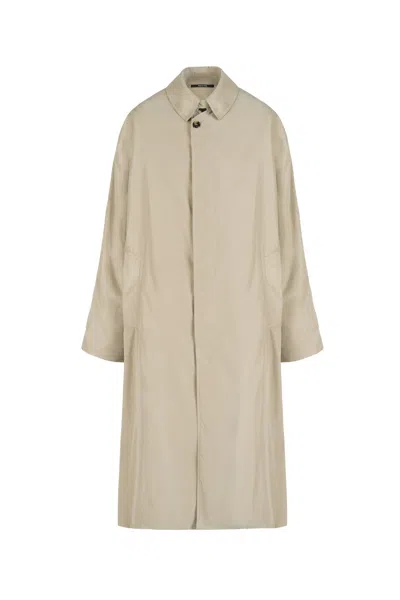 Maison Margiela Peached Coat Woman Sand In Gray