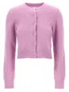 Maison Margiela Lilac Wool Blend Cardigan