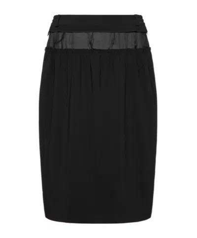 MAISON MARGIELA PENCIL MIDI SKIRT