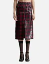 MAISON MARGIELA PENDLETON LACQUER SKIRT