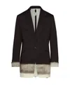 Maison Margiela Pendleton Pinstripe Blazer In Black