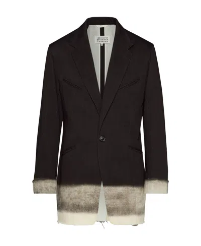 MAISON MARGIELA MAISON MARGIELA PINSTRIPED BUTTON-UP BLAZER