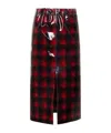 Maison Margiela Midi Skirt In Black