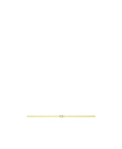 Maison Margiela Perforated Slim Waist Belt In Yellow