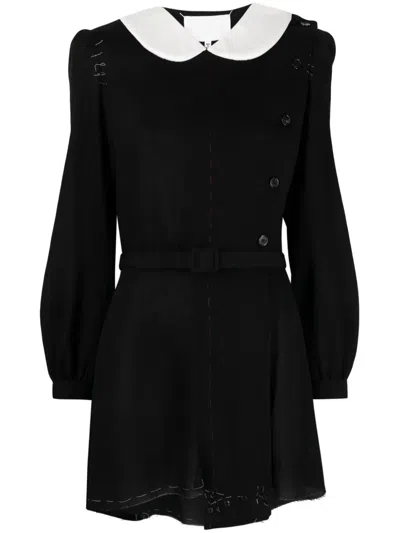 MAISON MARGIELA PETER PAN-COLLAR WOOL MINIDRESS