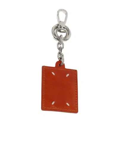 Maison Margiela Picture Frame Keyring In Red