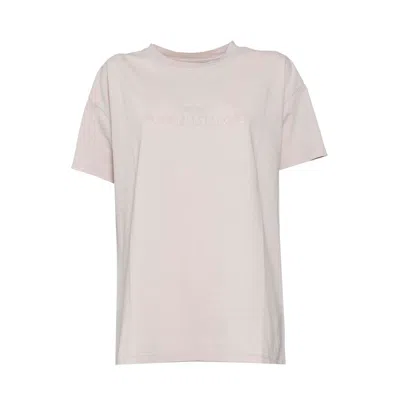 Maison Margiela Pink Cotton T-shirt With Reverse Logo