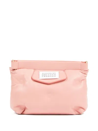 MAISON MARGIELA MAISON MARGIELA PINK LAMBSKIN MESSENGER BAG