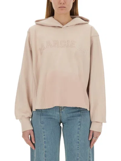 Maison Margiela Cotton Sweatshirt In Neutral