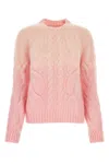 Maison Margiela Cable Knit Mohair Blend Sweater
