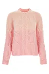Maison Margiela Cable Knit Mohair Blend Sweater