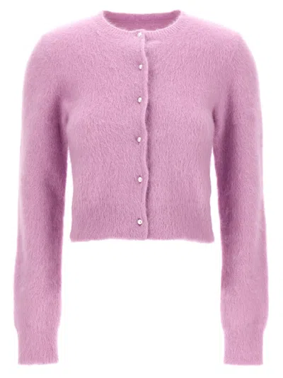 MAISON MARGIELA PINK PEARL BUTTON CARDIGAN